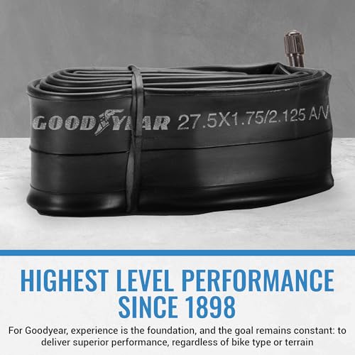 Bicycle Tube 27.5 x 1.75/2.125 - Durable Butyl Rubber for Cycling