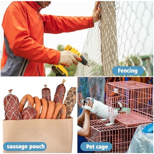 Sukh 650PCS Galvanized Hog Rings - Hog Nose Rings 3/8 Upholstery Heavy Duty for Auto Furniture Upholstery Meat,Sausage Casing,Bagging,Shock Cords Animal Pet Cages