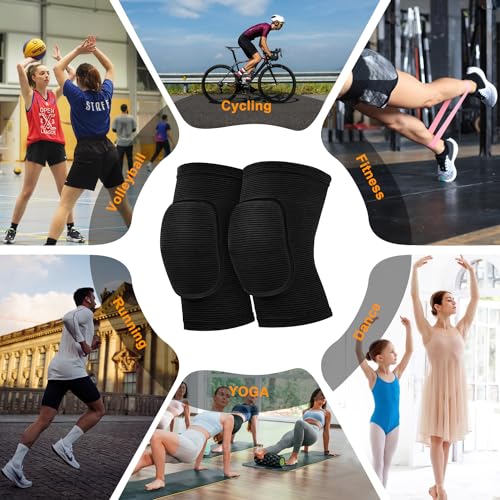 Volleyball Knee Pads - Soft & Breathable, Black / Small