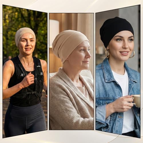 3 Pcs Non-Slip Hijab Undercap - Solid Color Caps for Women