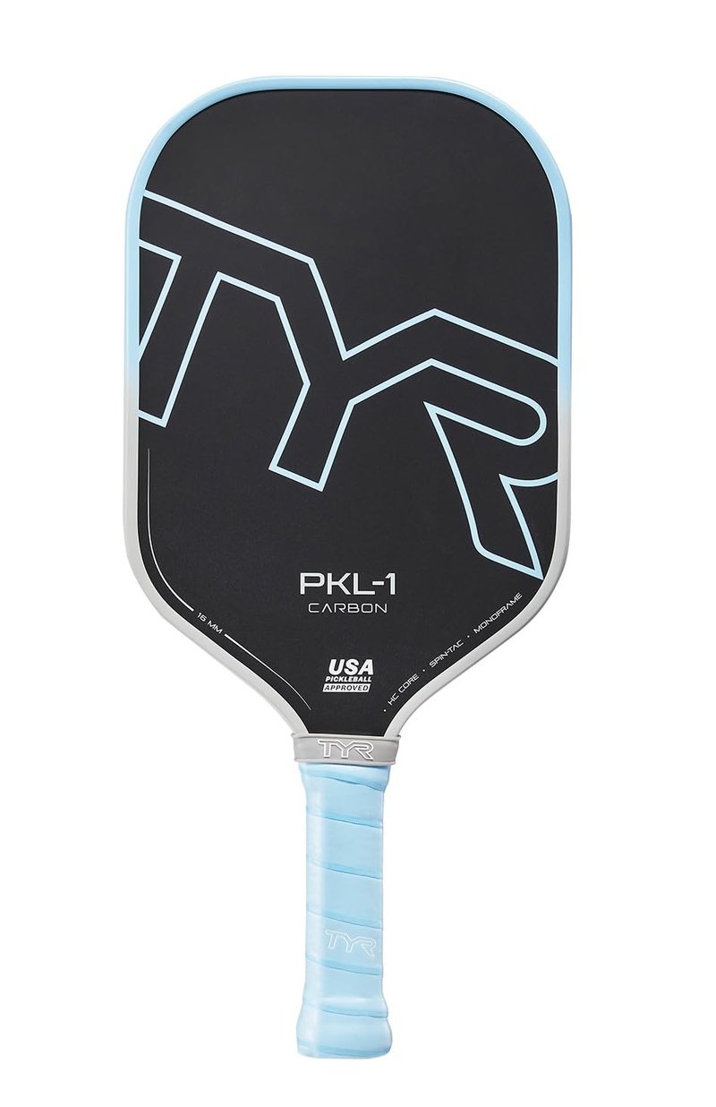 TYR PKL-1 USA Pickleball Approved Carbon 14mm Paddle with Octagonal Handle Enhanced Grip