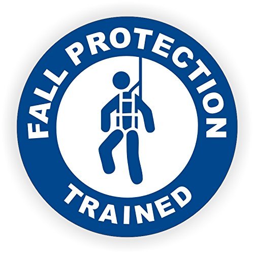 Fall Protection Hard Hat Sticker - Safety Helmet Decal