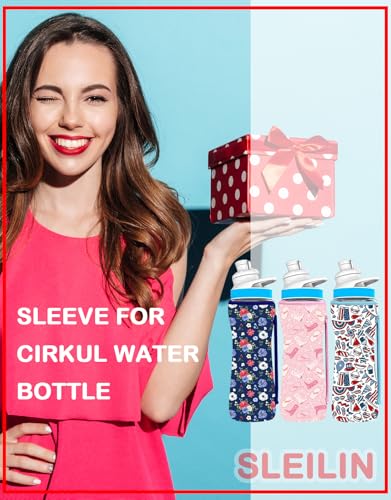 32oz Neoprene Insulated Sleeve for Cirkul Water Bottle - July 4th
