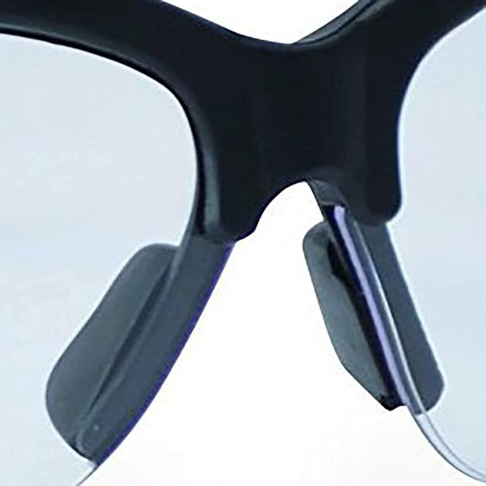 Walker’s Safety Shooting Glasses - High-Grade Polycarbonate Lenses | Adjustable Half Frame with Soft Rubber Nose Piece