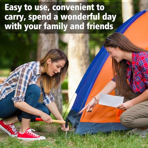 20 Pack 7" Aluminum Tent Stakes - Lightweight Ground Pegs for Camping