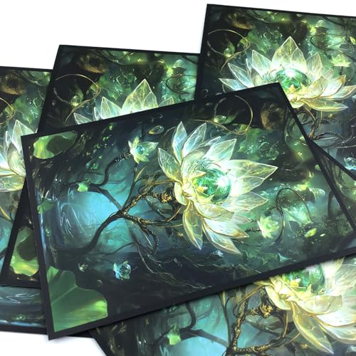 100 Pack Matte Card Sleeves for Magic The Gathering 66x91mm - Transparent Protective Gaming Sleeves