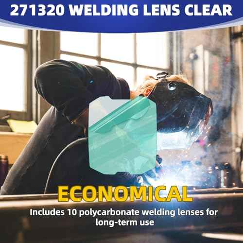 271320 clear cover lenses for welding helmet Premium Welding Helmet Lens Protector, Clear Front Cover Lens for Digital Infinity Series Welding Helmet 10pcs