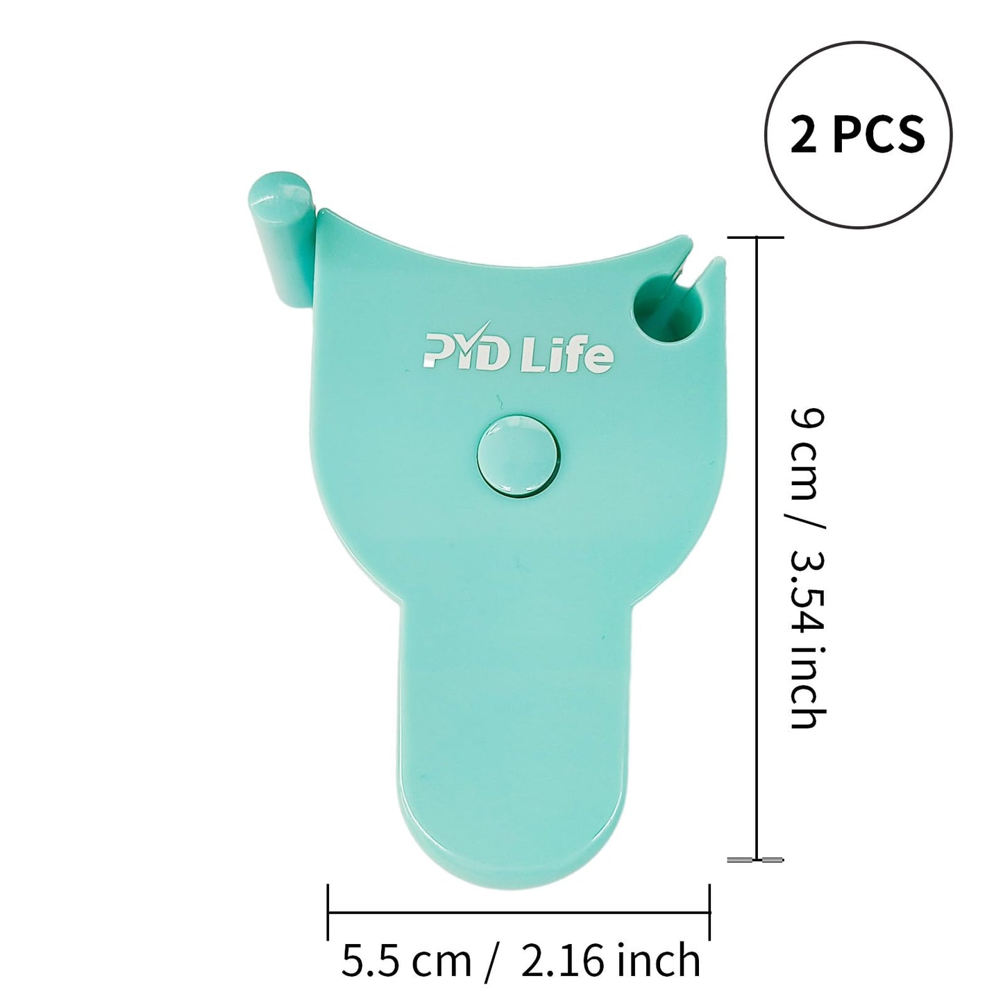 PYD Life 2 PCS Sewing Body Tape Messure Soft Rulers 60 inch 150 cm Dual Sided Retractable Y-Shaped Sublimation Tools Accessories for Tumblers Mugs Circumference Measurement