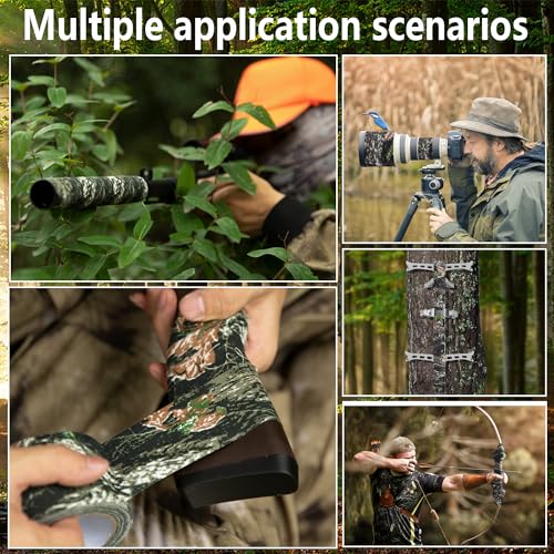 2.5 Inch x 10.9 Yard Camouflage Stealth Adhesive Tape for Hunting & Outdoor Gear