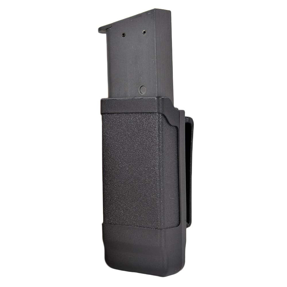 BLACKHAWK Single Stack Mag Case Matte Finish for 9 mm, 10mm, .40 Cal, and .45 Cal, Black