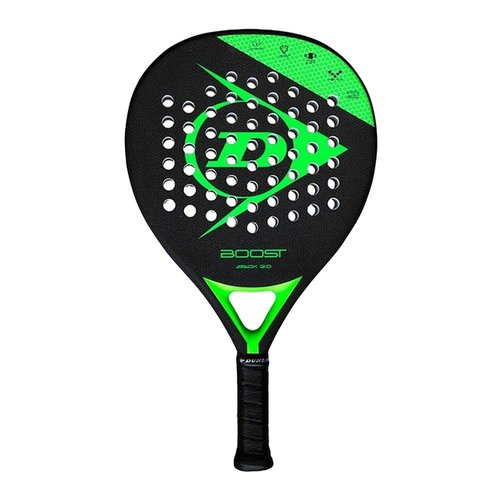 Dunlop Sports Boost Attack 2.0 Padel Racket, Black/Green