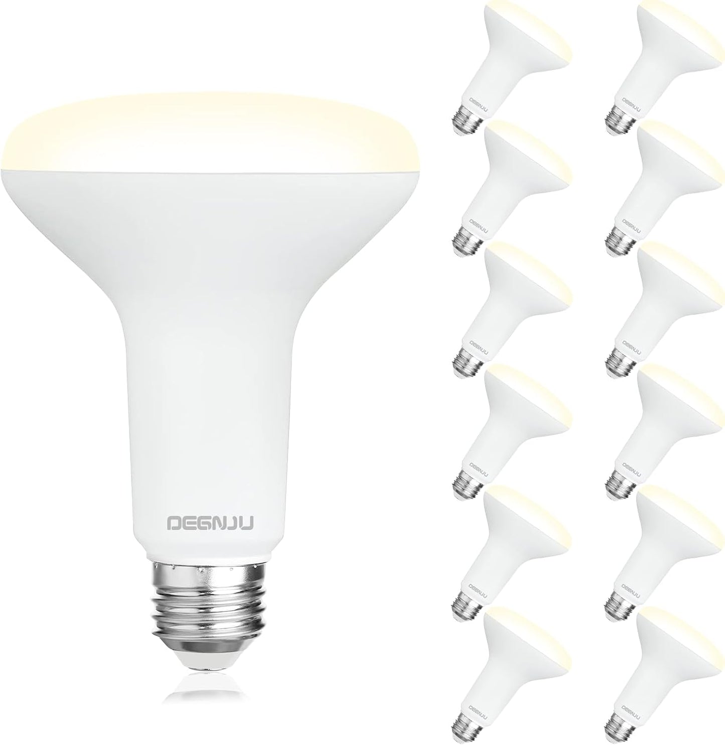 BR30 LED Flood Light Bulbs 24-Pack, 7W Dimmable 650LM Soft White 2700K, E26 Base