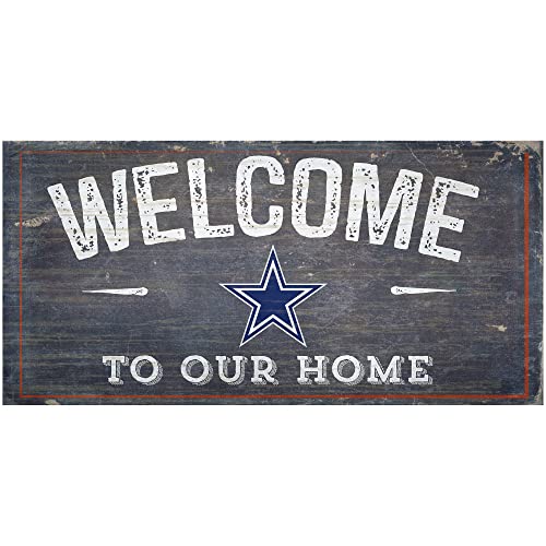Fan Creations Dallas Cowboys 6x12 Welcome To Our Home Sign - No Size