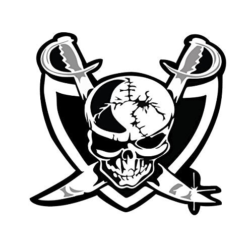 Skull Decal Sticker Set - 4 Inch Vinyl Sticker for Cars and Laptops