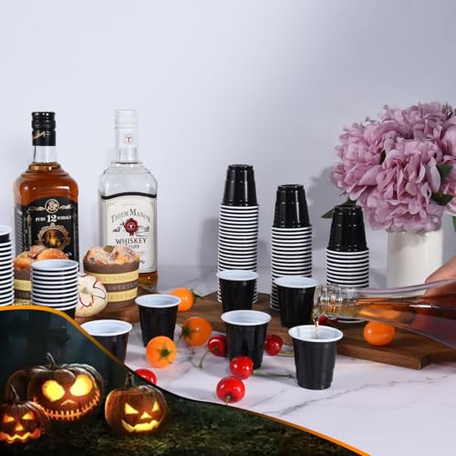 Vumdua 100 Pack 2 oz Plastic Shot Cups Disposable, Mini Disposable