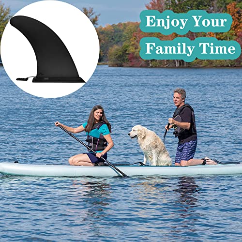 9" Paddle Board Fin Replacement - Nylon Fiberglass, No-Tool Install