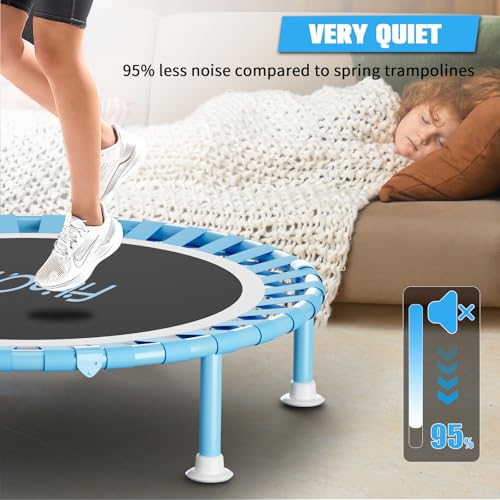 40" Mini Trampoline with Adjustable Handle - 330lbs Capacity