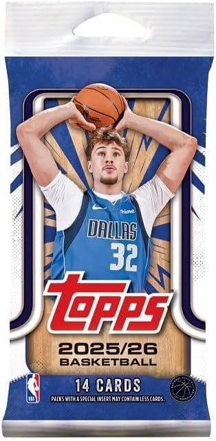 2025-2026 NBA Basketball Trading Card Retail Pack - 14 Cards