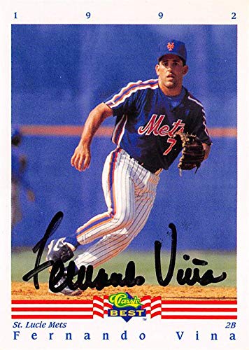 Fernando Vina Signed Baseball Card - 1992 Classic Best Rookie #352
