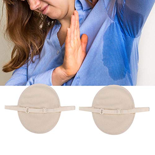 Reusable Underarm Sweat Pads with Adjustable Straps - Cotton Absorbent Guards