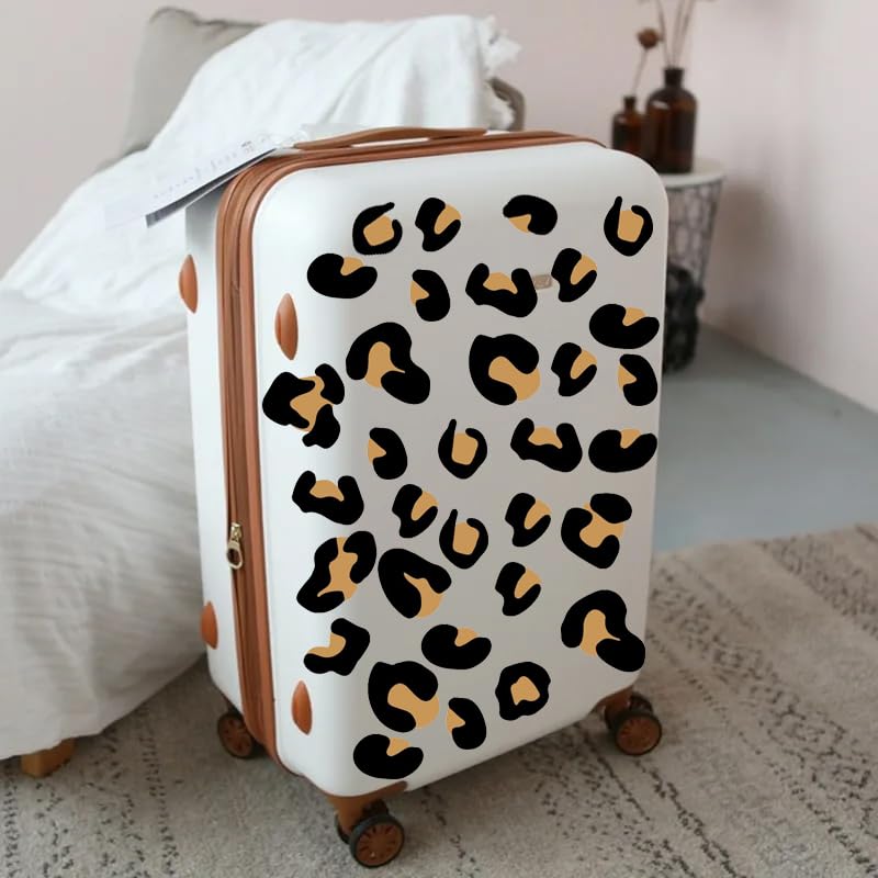 12 Sheets 348 Pcs Leopard Print Wall Decals - Cheetah Print Wallpaper for Bedroom, Living Room, Classroom Decoration