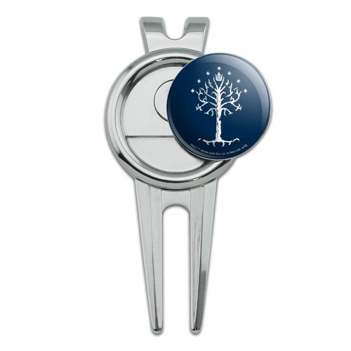 GRAPHICS & MORE Lord of The Rings Tree of Gondor Golf Divot Repair Tool and Ball Marker