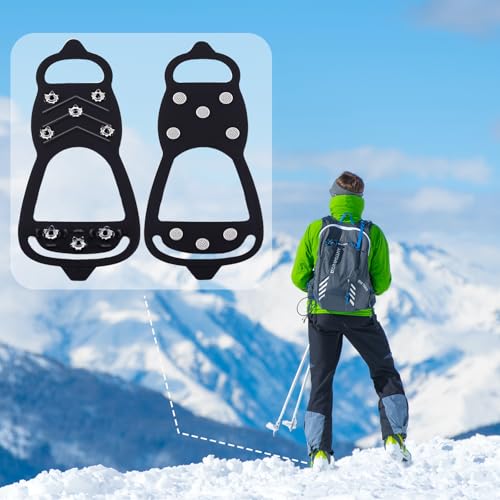 Ice Cleats for Shoes & Boots - XL (Women 11.5-14/Men 10-13.5)