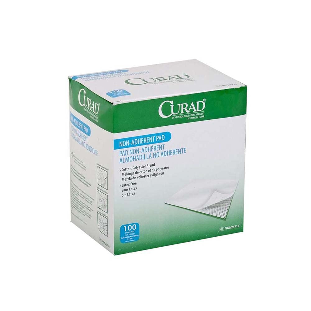Curad Non-Adherent Pads, 3" x 4"