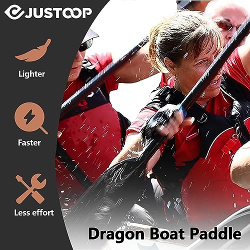 Adjustable Dragon Boat Paddle - Full Carbon Fiber 115-130cm with Bag