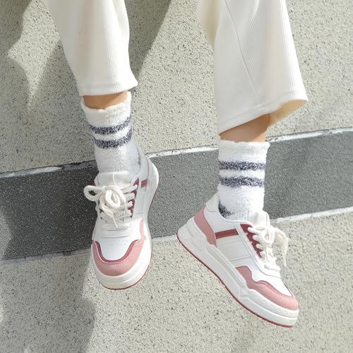 Cozy Fluffy Fuzzy Socks for Women - 3 Pairs Winter Slipper Socks