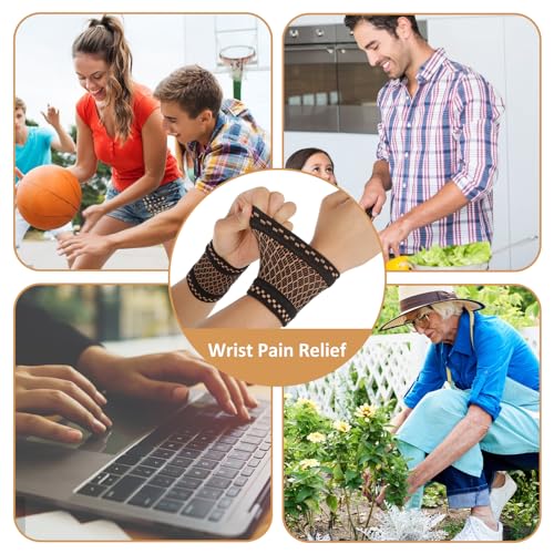 Wrist Compression Sleeve - Copper Infused Support Brace, Medium