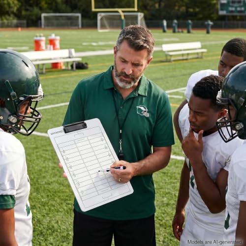 Football Coaching Clipboard - Double-Sided Dry Erase Board