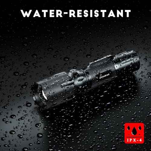 Upgraded Red Flashlight Combo, Bright White &High/Low Power Red Light Options with Memory, Zoom Lens, Rechargeable Battery, Small Portable LED Torch for Aviation, Astronomy, Night Vision