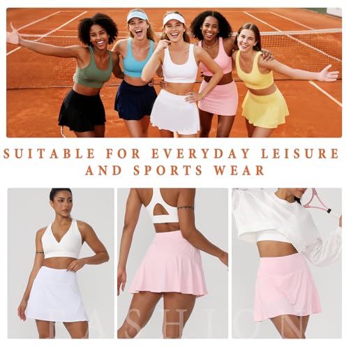 Athletic 16" Tennis Skirt for Women with Pockets - Lightweight
