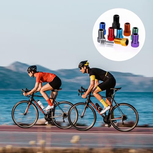 20 Pcs Presta to Schrader Valve Adapters - Universal Bicycle Tire Connectors