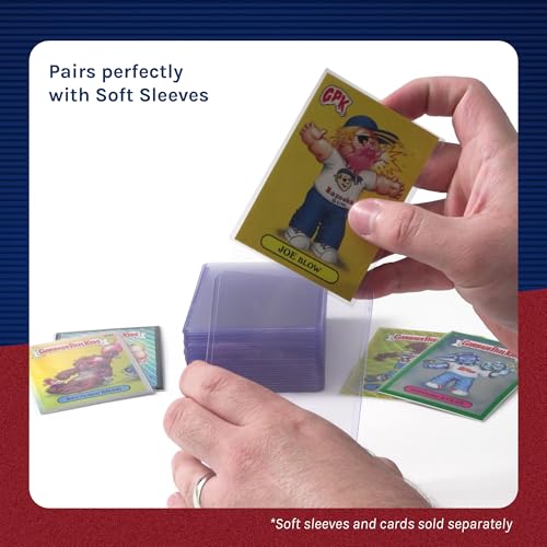 35pt Rigid Trading Card Top Loaders - 25 Count Standard Size Card Protectors