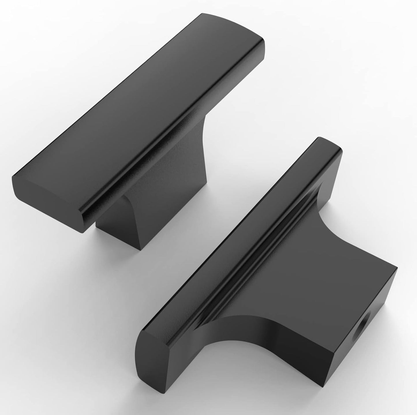 30 Pack Matte Black Kitchen Cabinet Knobs - Stylish Zinc Drawer Hardware for Dresser