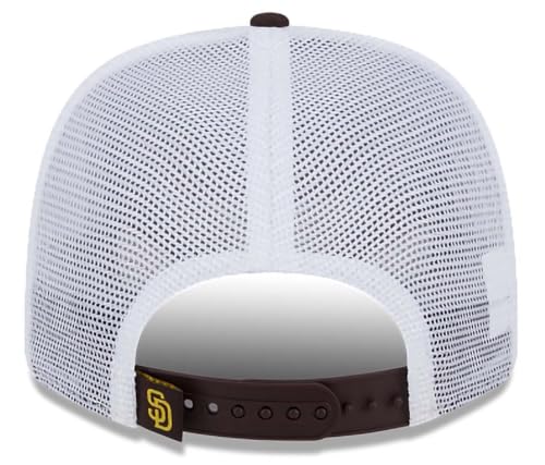 New Era San Diego Padres 9Forty Trucker Hat Brown – Adjustable Snapback