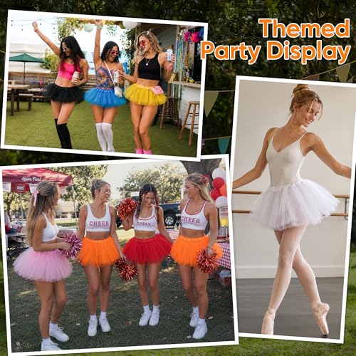 Adult Tulle Skirt - 5 Layered White Tutu Costume for Women