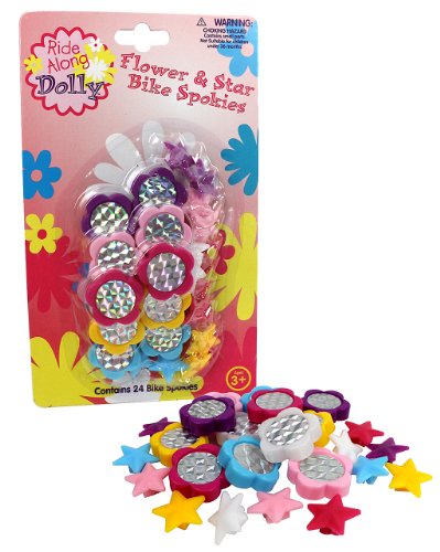 24pc Kids Bike Spoke Decorations - Flower & Star Designs