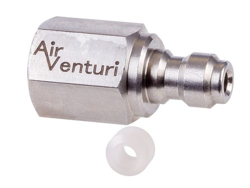 BestEquip Airgun PCP Pump 4500PSI High Pressure Hand Pump 3 Stage Pump Chamber PCP Air Pump & Air Venturi Male Quick-Disconnect, 1/8 BSPP Female Threads, Steel, Rated to 5000 PSI, Incl. Delrin Seal