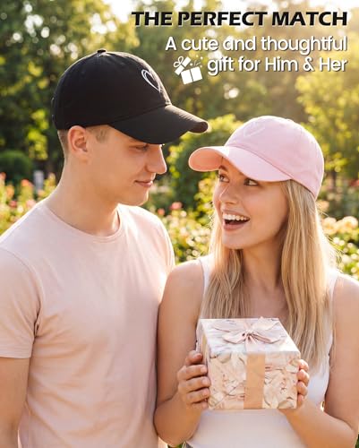American Trends Women's Red Heart Embroidered Baseball Cap One Size