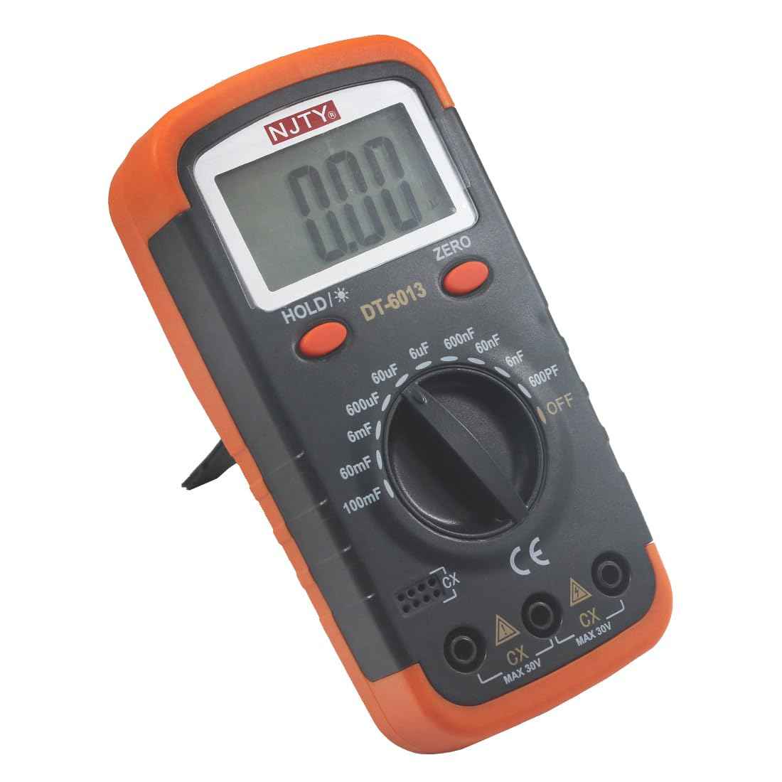 DT6013 Digital Capacitor Meter, 6000 Counts Capacitance Tester Large LCD Screen Display Capacitance Meter 0.1pF - 6000uF