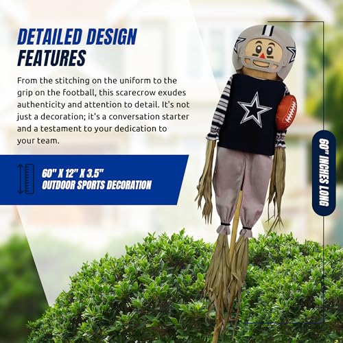 Dallas Cowboys Scarecrow with Stake Pole - 60" Outdoor Decoration