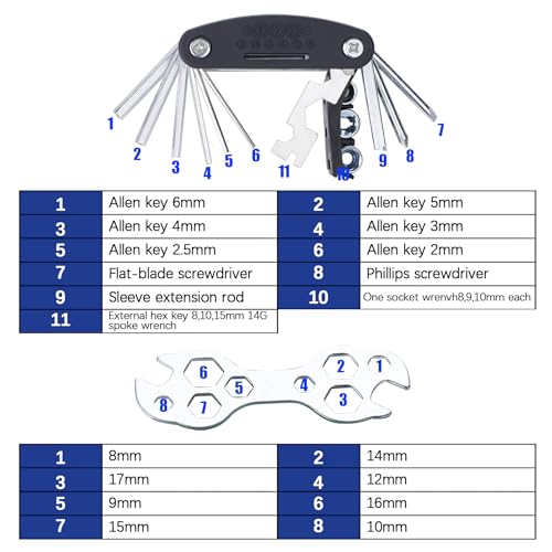 Bike Brake Set for Adult Bicycles - Front & Rear Rim Brakes with Cables & Levers