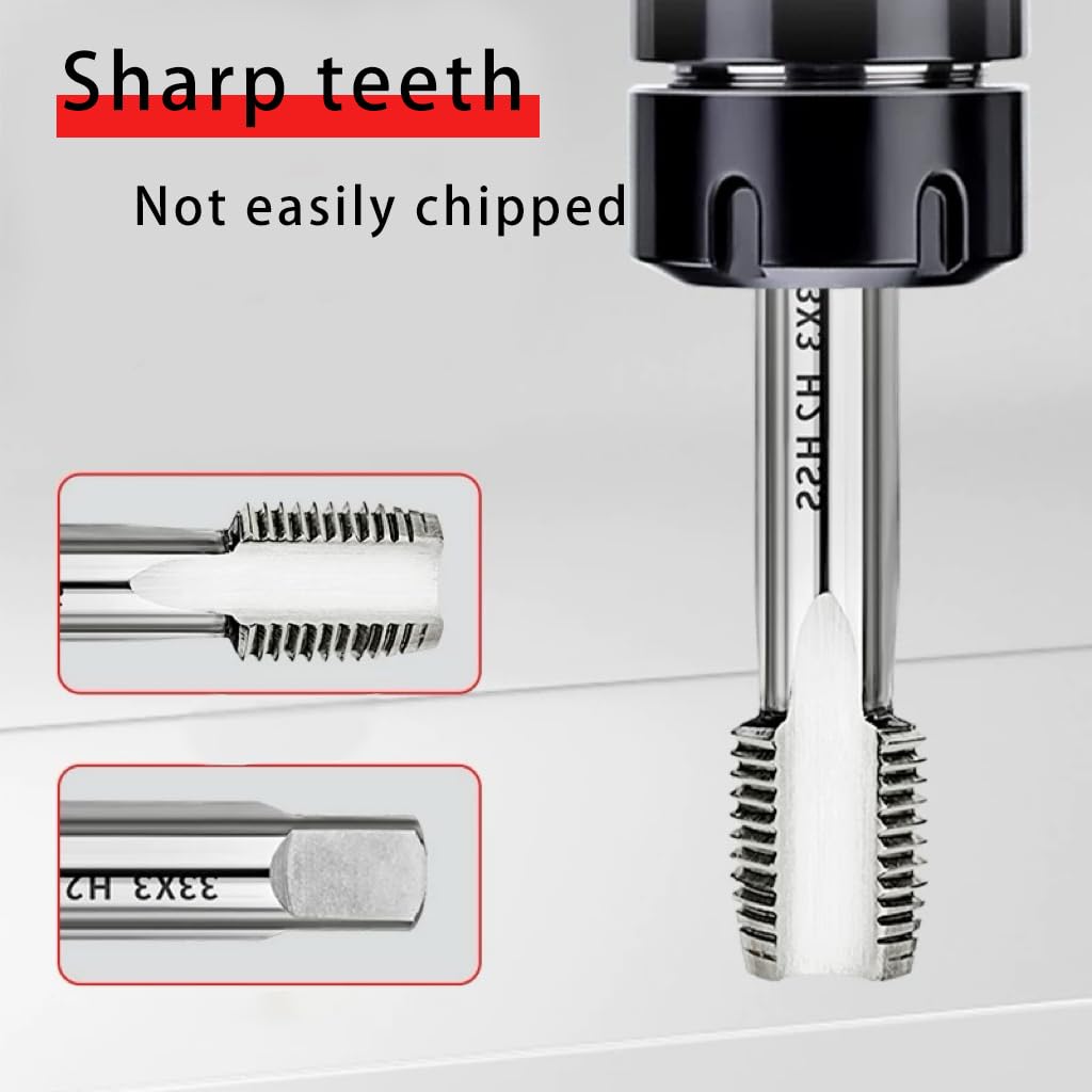 M14 x 1.25mm Thread Tap – HSS 6542 Extra Long Metric Machine Taps, 160mm (6.3") for Heavy-Duty Industrial Threading on Shafts and Casings (1Pc)