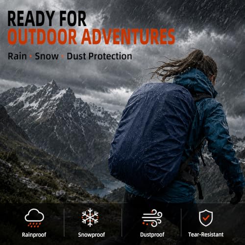 Frelaxy Waterproof Backpack Rain Cover Midnight Blue L (35L-50L) for Hiking & Travel