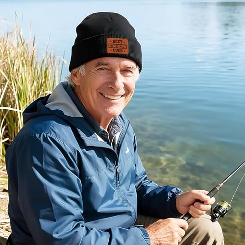 Winter Beanie Hat for Grandpa - Soft Knit Ribbed Winter Cap - One Size Ever