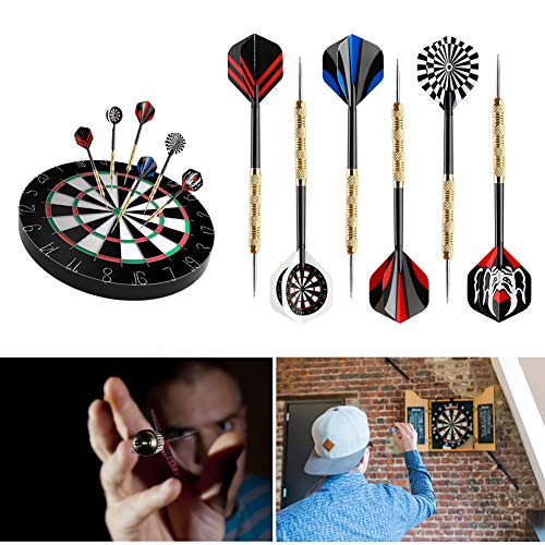 Professional Metal Tip Darts Set - 14g Classic Legend-Gold, 12 Pack