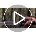 Dispatch Black Fixed Blade Hunting Knife 12-inch Survival Bowie with Sheath